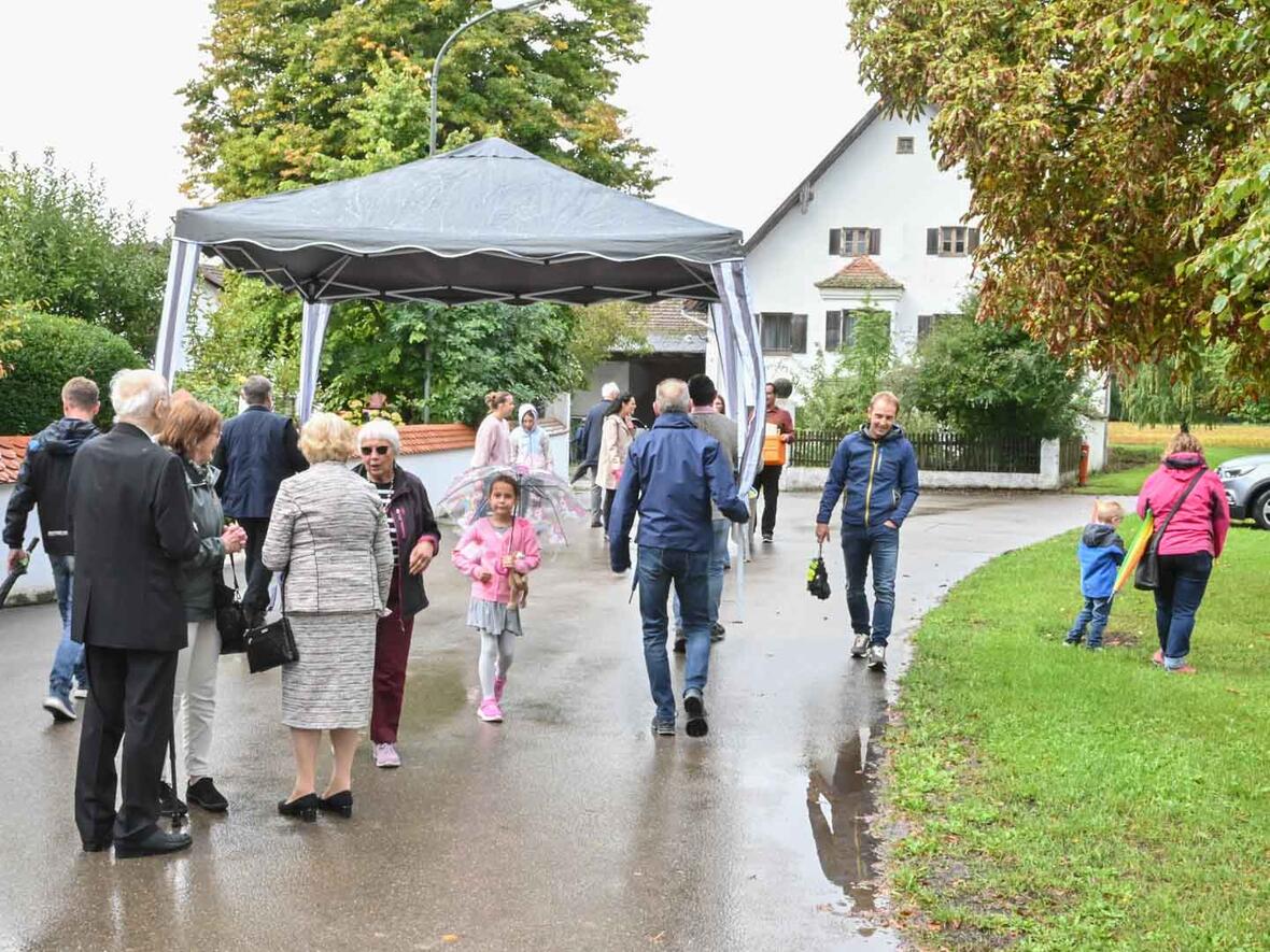 Die Zeltdächer haben ihre Arbeit erledigt.