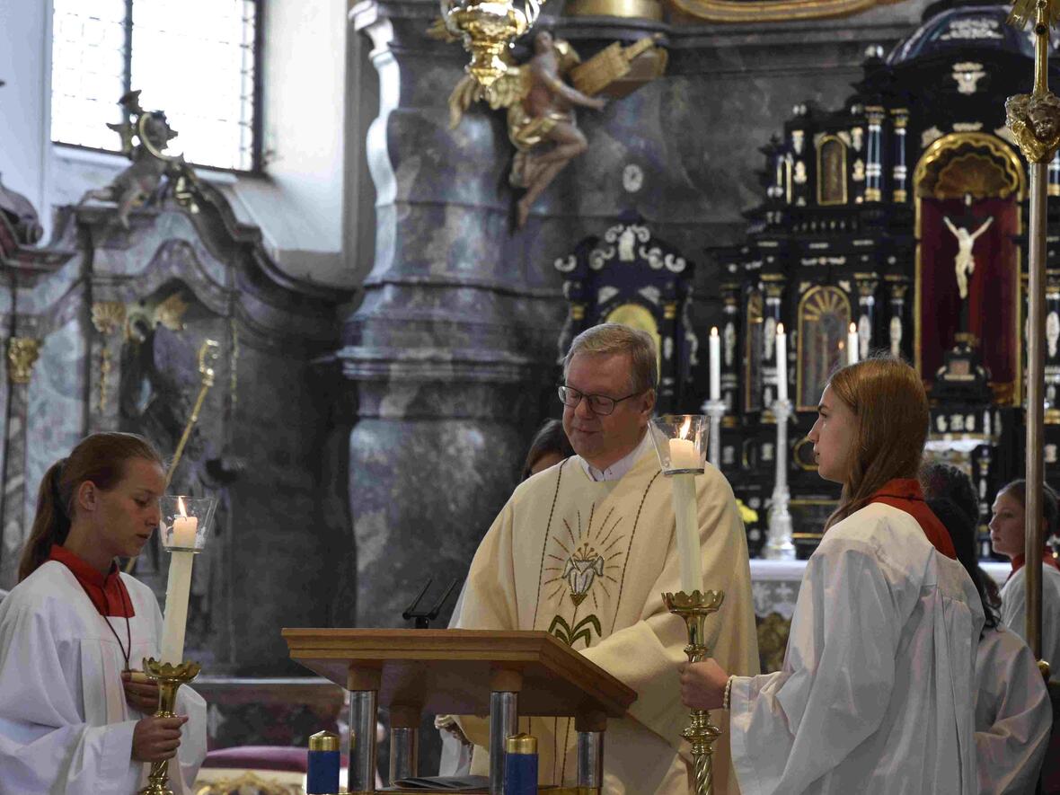 Pfarrer Herbert Kohler zelebrierte das Patrozinium in der Hofkirche