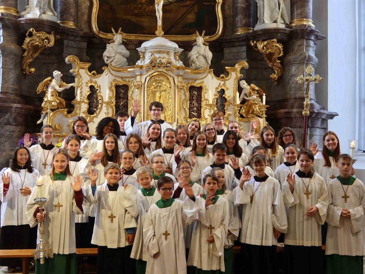 Die beeindruckende Minischar von St. Peter - dabei waren gar nicht alle dabei!