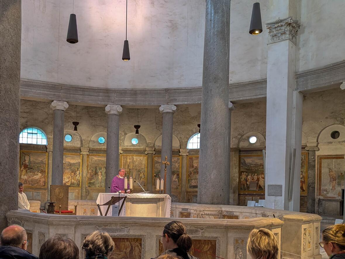 Pilgerreise Rom im Heiligen Jahr Abschlussgottesdienst in Santo Stefano Rotondo