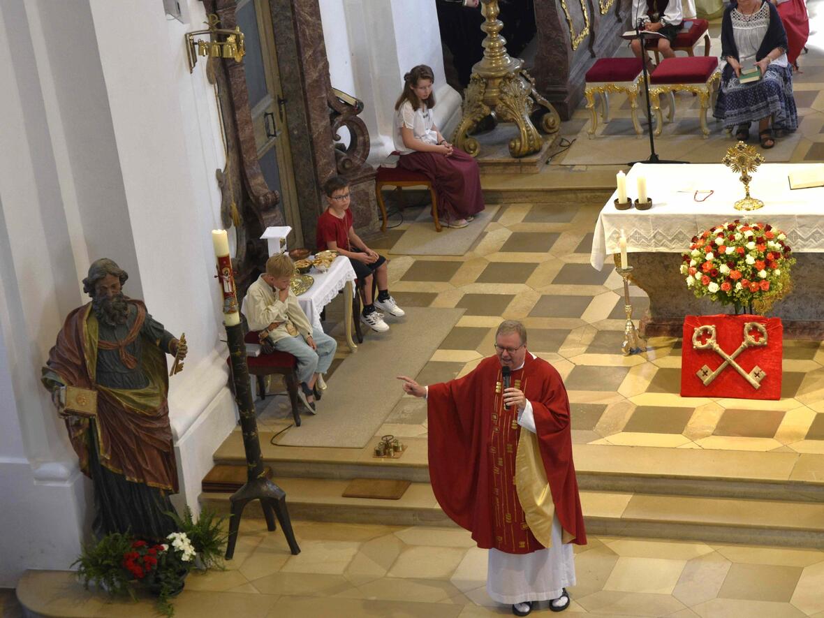 Stadtpfarrer Herbert Kohler wies auf sein Vertrauen hin