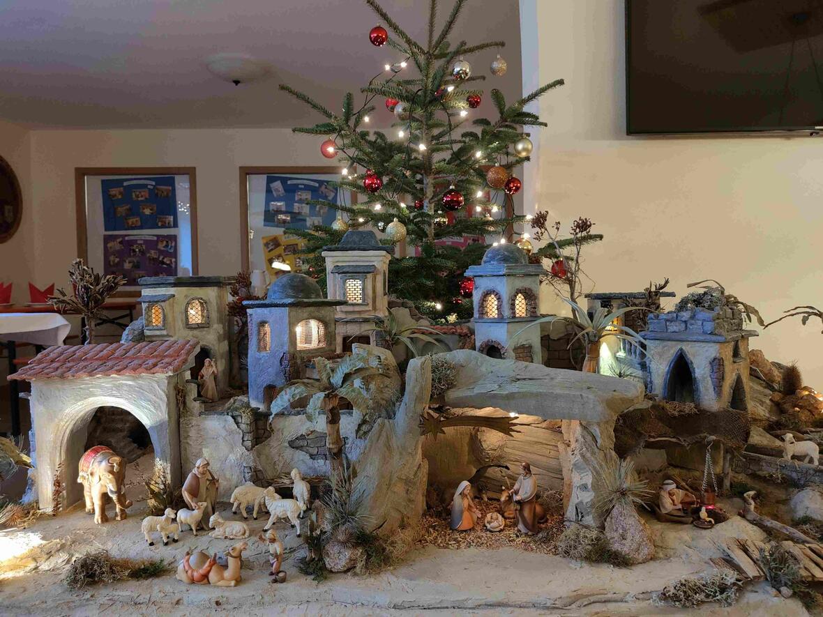 Auch eine Krippe trug zur adventlichen Stimmung bei.