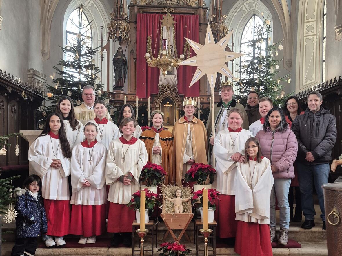 Gruppenbild der Rohrenfelser Sternsinger