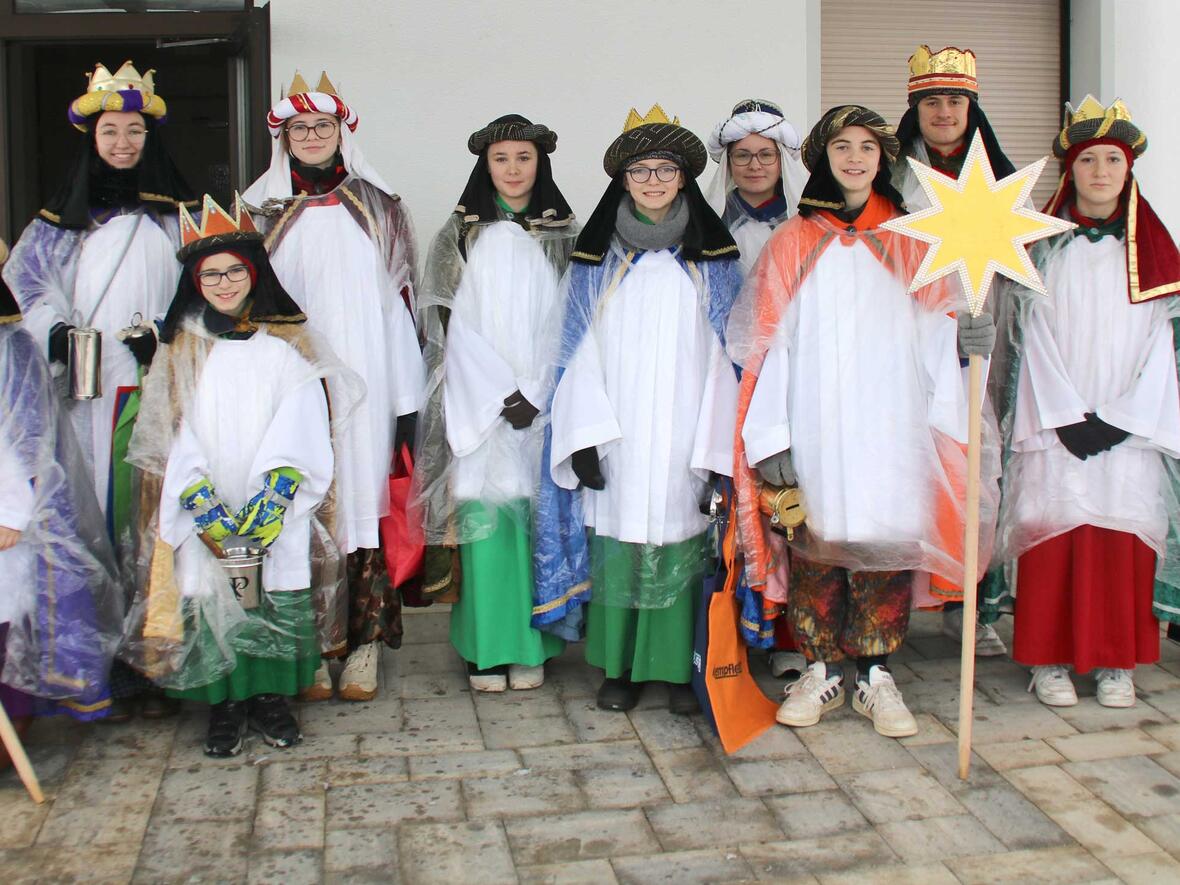 Gruppenbild der Wagenhofener Sternsinger