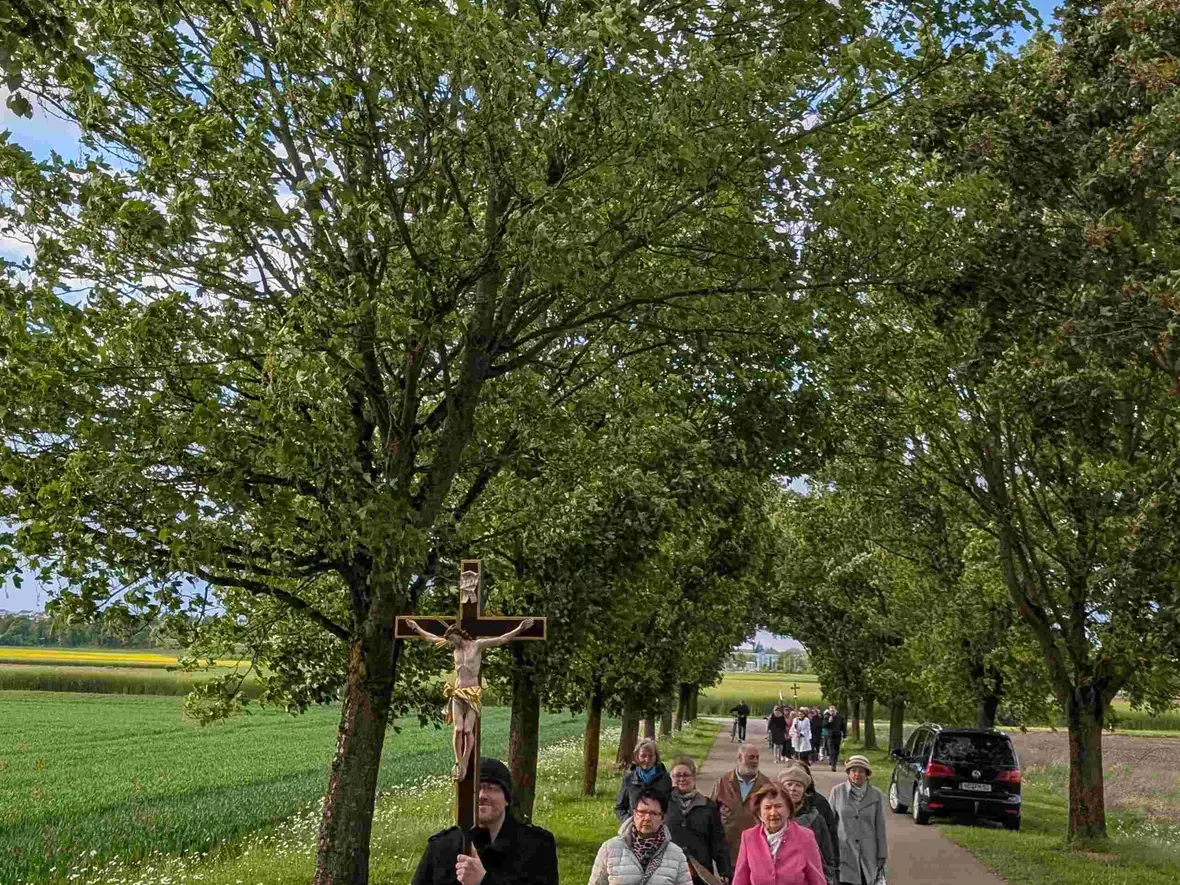 Die Sehensander Gruppe kam als erste an ...