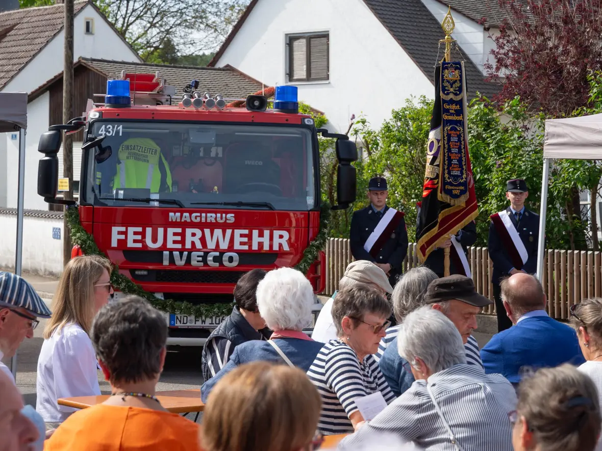 Alles war geschmückt für die Segnung