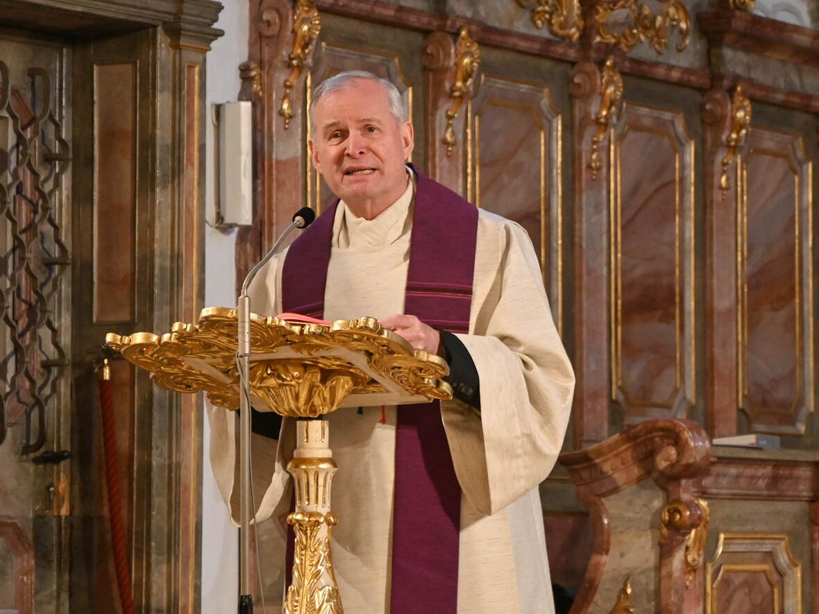 Dr. Bernhard Ehler bei der 3. Fastenpredigt