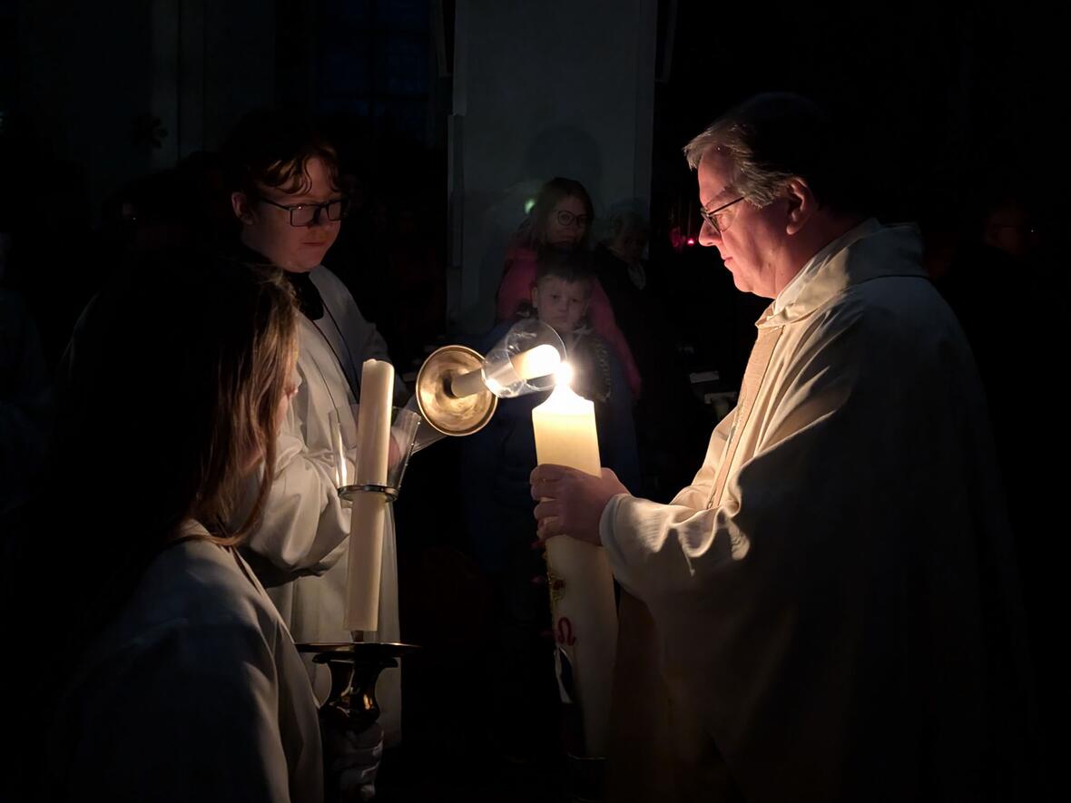 ... an dem die weiteren Kerzen entzündet wurden.