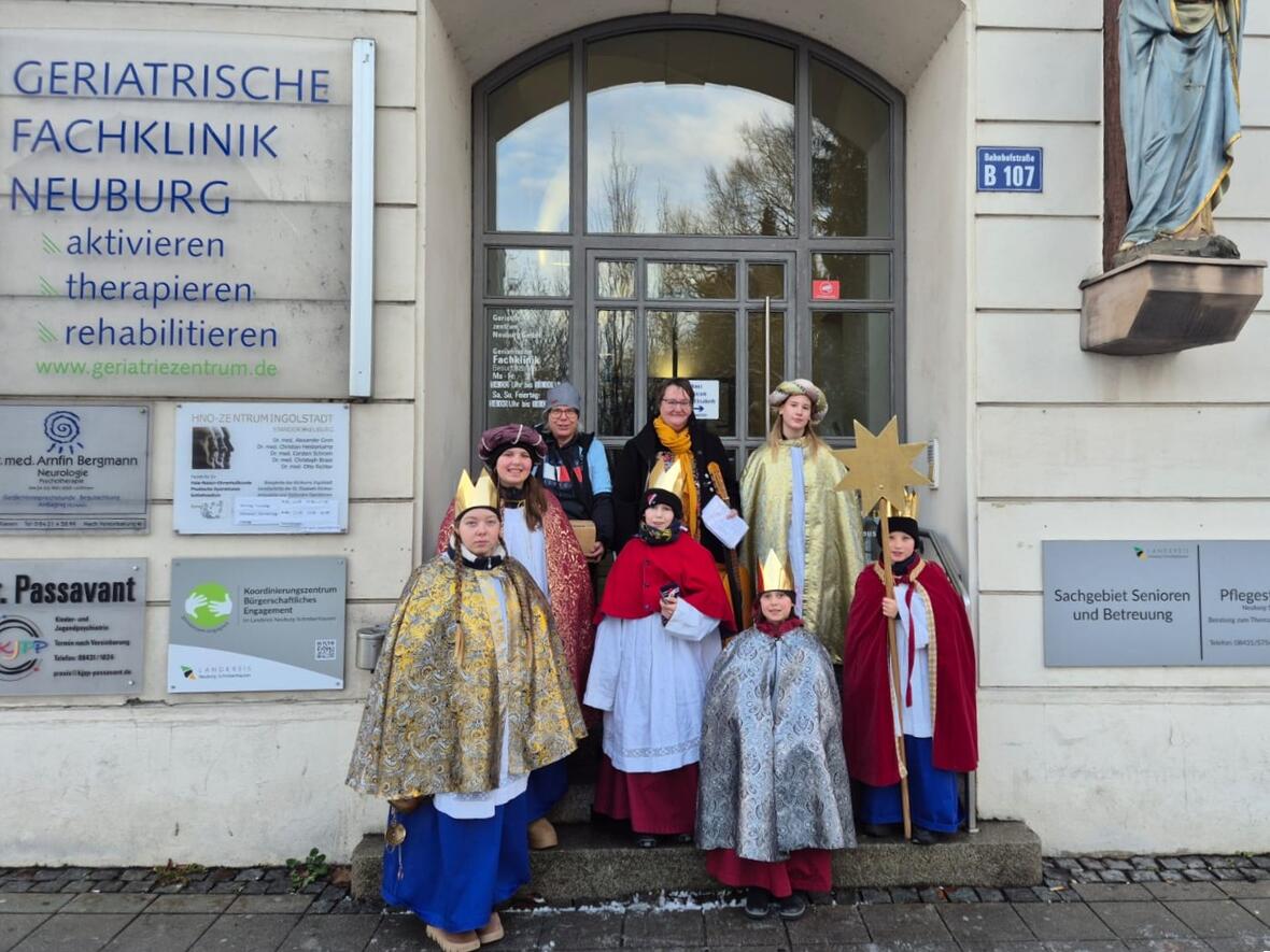 Viele gerührte Patienten in der Geriatrie waren über den Besuch sehr dankbar.