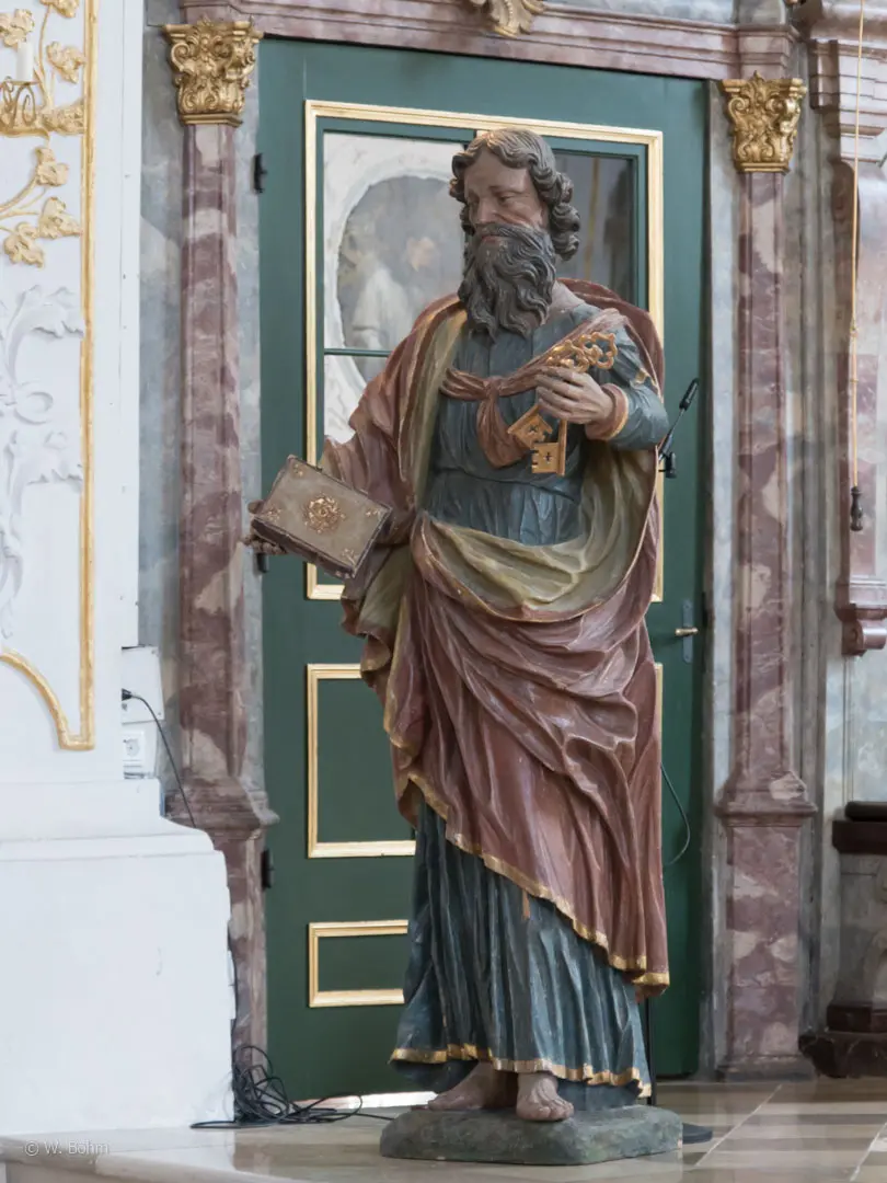 Die Petrusstatue aus dem Kloster Lauingen