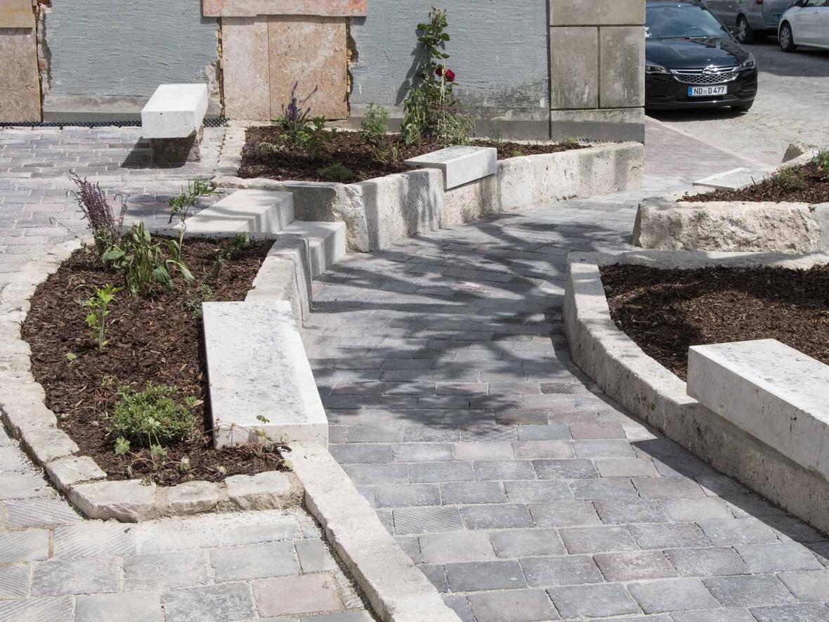 Der neue Fußweg für die Bürger und die Gäste der Stadt