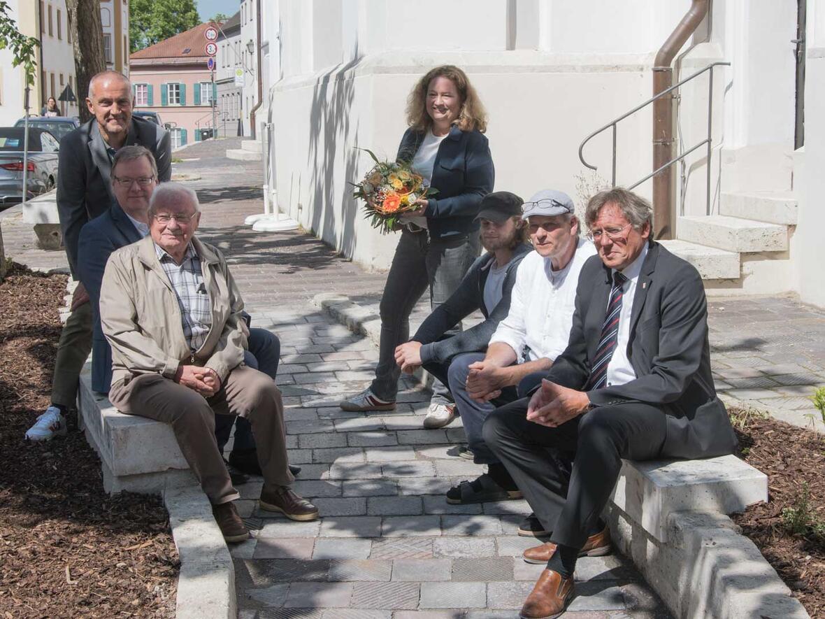 Der barrierefrei Zugang zur St. Peter Kirche