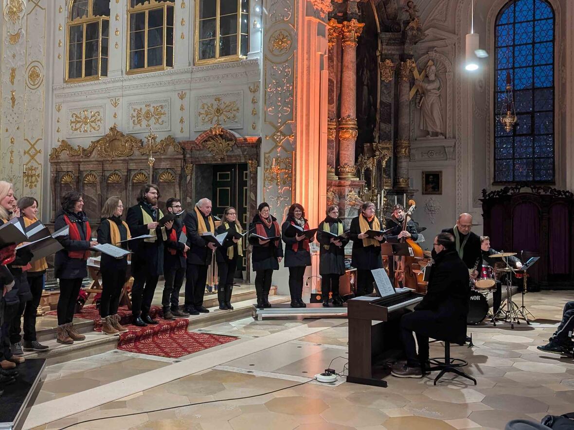 Pfarrer Herbert Kohler sprach die Begrüßung und ein paar einleitende Worte