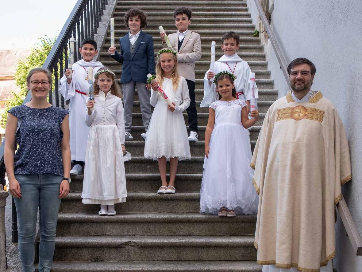 Die Rieder Kinder feierten in der Hofkirche.