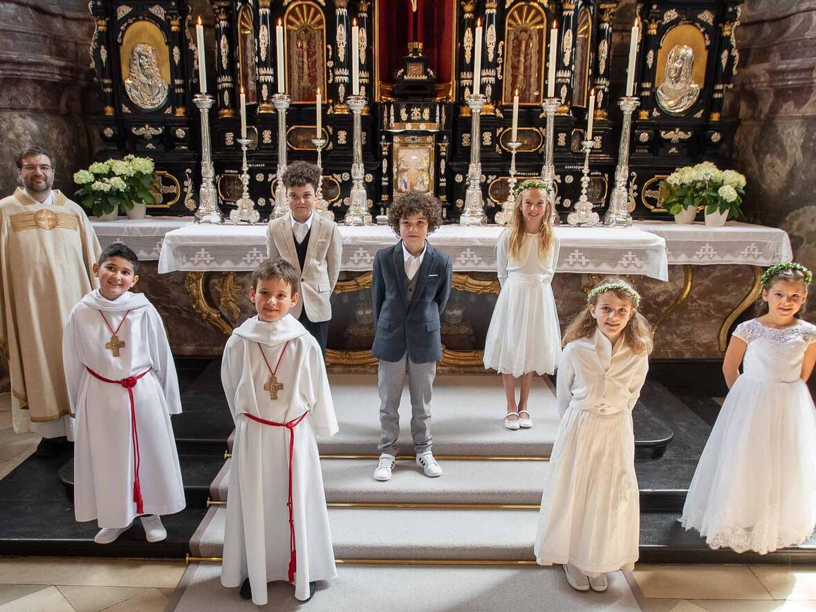 Die Rieder Kinder feierten in der Hofkirche.