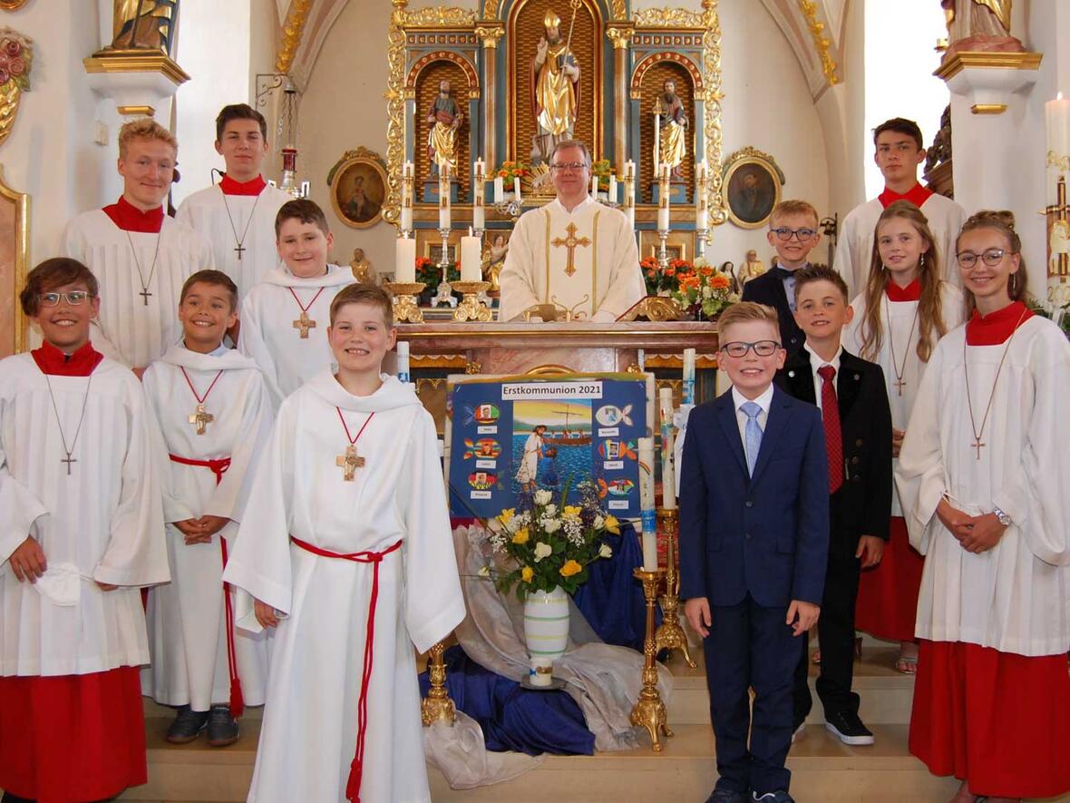 Erstkommunion in Wagenhofen am 27. Juni 2021