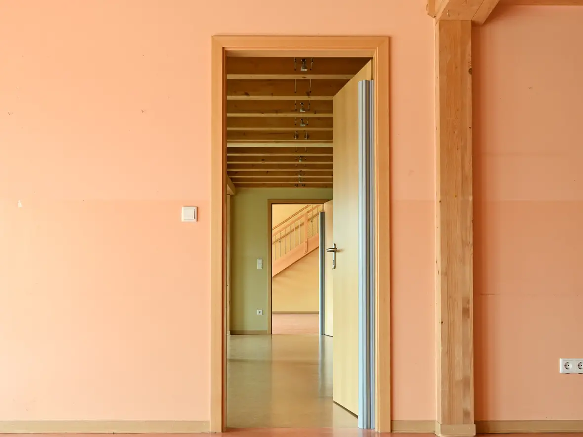 Bald gehen die Umbauarbeiten im Altbau los. Die Räume sind schon leer.