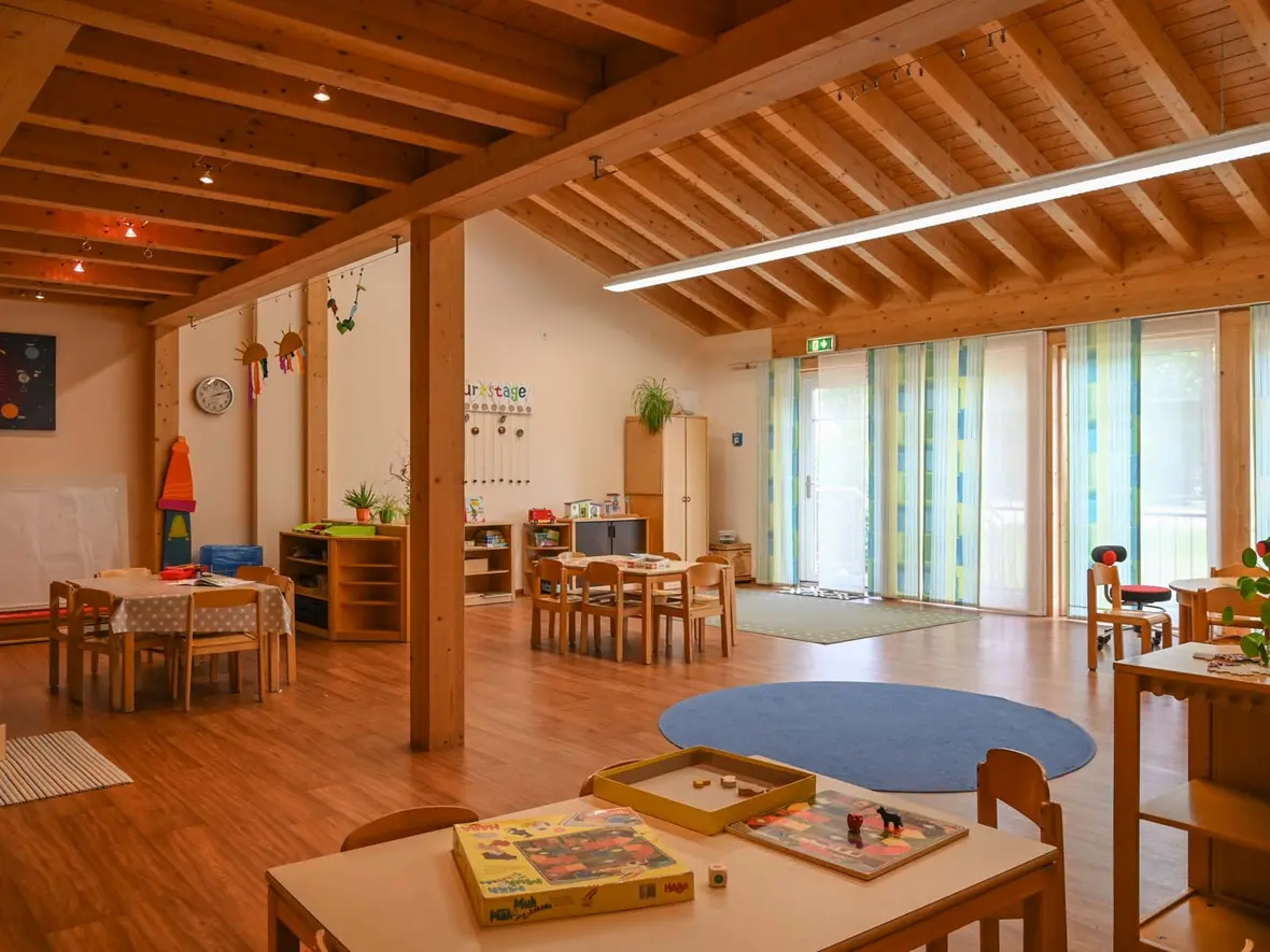 Das war der Sitzungssaal im Gemeindehaus, jetzt ist die Hasengruppe drin.