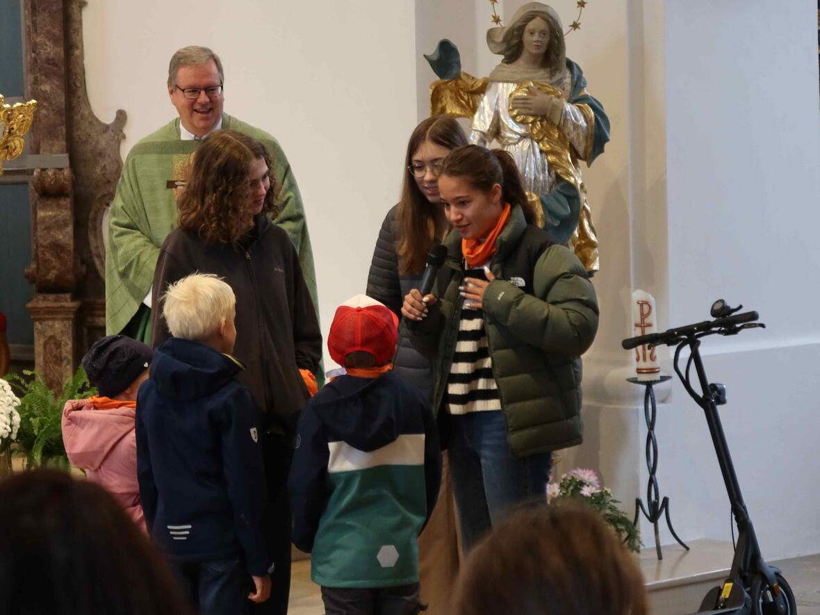 Familiengottesdienst mit der Kolpingjugend Gruppenleiter mit der schwierigen Verantwortung