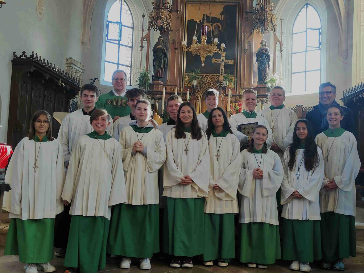 Gruppenbild der Rohrenfelser Ministranten