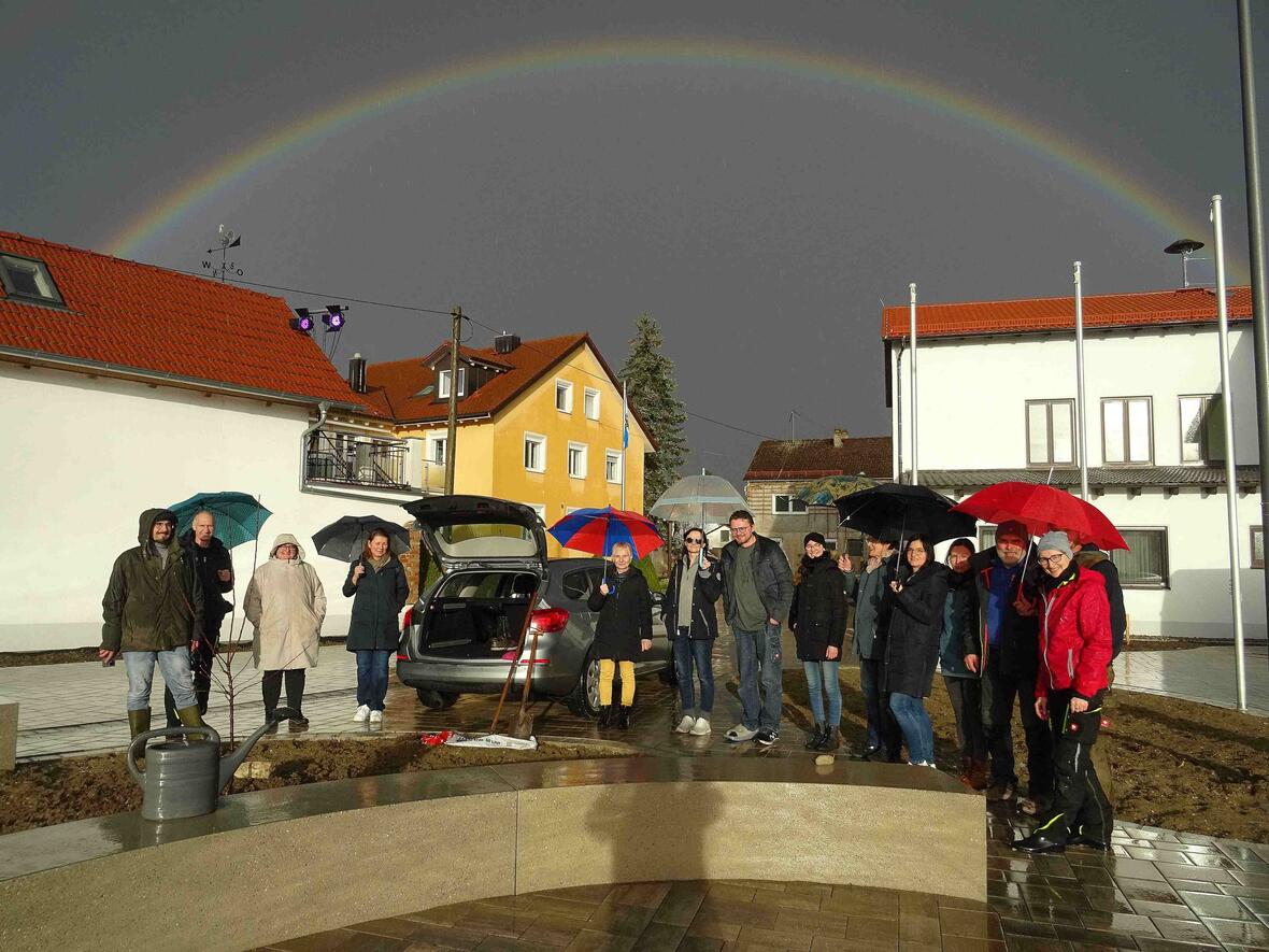 ... und danach den Regenbogen. Was für schöne Segenszeichen.