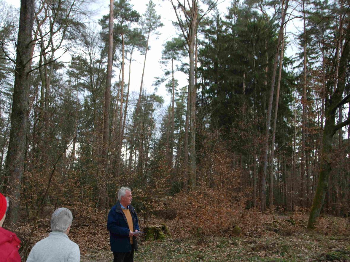 Förster Alfred Hornung hatte viel Interessantes zu erzählen.