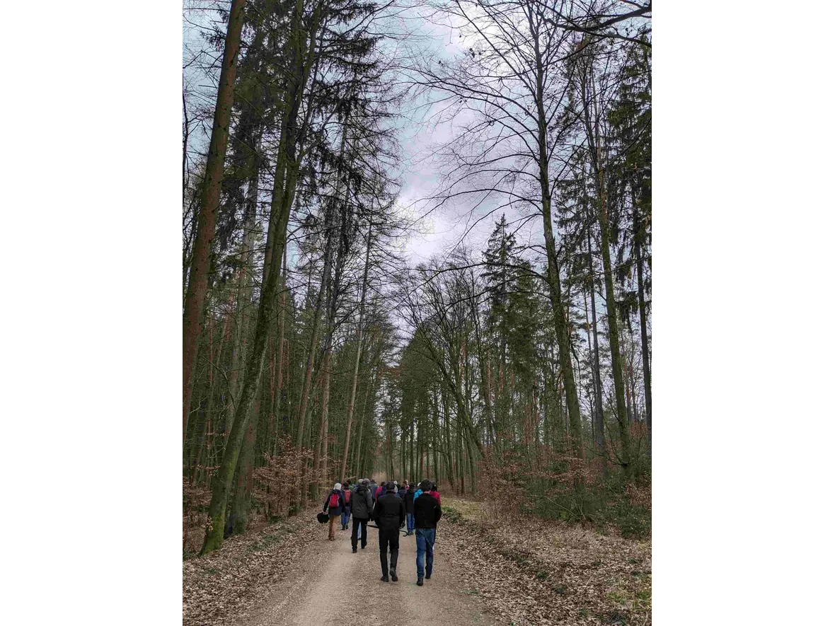 ca. 40 Spaziergänger folgten Alfred Hornung